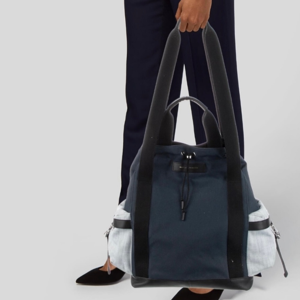 NEW WANT LES ESSENTIELS canvas & leather weekend bag